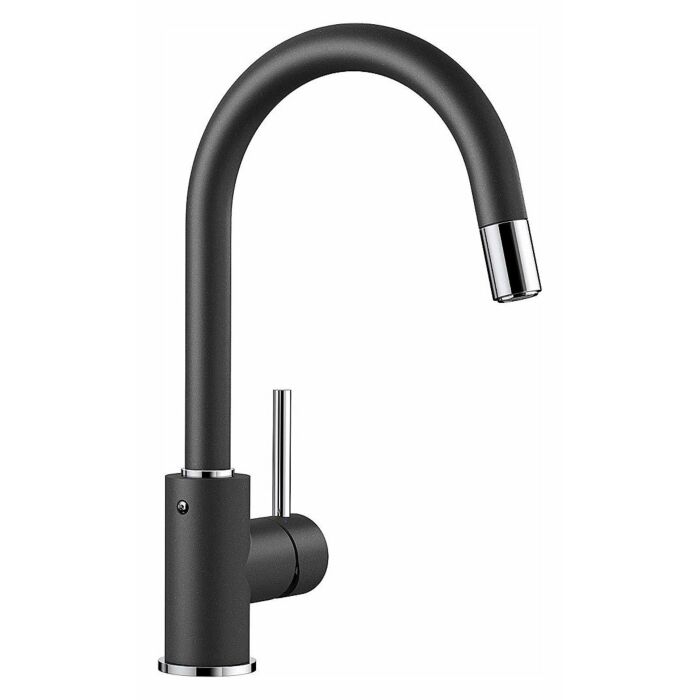 blanco MIDA-S Modern Kitchen mixer with hand shower - silgranit - anthracite