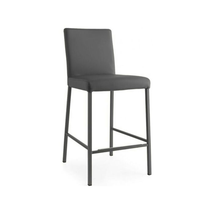 connubia GARDA CB1688 Sgabello fisso con struttura in metallo e seduta in ecopelle