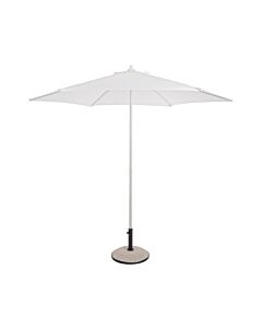 bizzotto yes 0795221 Delfi Parapluie d. 270 avec structure en métal peint en blanc et tissu en tissu blanc