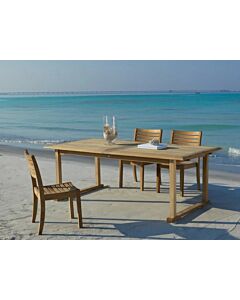 unopiù CHELSEA Table extensible l. 165 x 90 cm en bois de teck