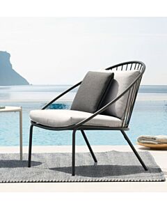 vermobil AI600 Aria Fauteuil empilable avec structure en métal laqué - coussin en option