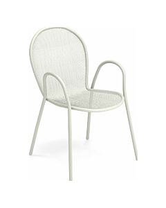 emu 116 Ronda N. 4 chaises avec structure en métal laqué blanc mat