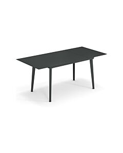 emu 3484 Plus4 Table extensible avec structure en acier laqué et plateau en tôle - fer antique