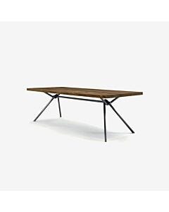 riva 1920 IRON LIGHT Tavolo fisso con struttura in ferro e piano in legno massello