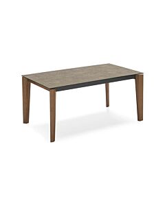 connubia BAND CB4857 Ausziehbarer Tisch mit Metallstruktur | Tischplatte aus Holz und Melamin | Keramik