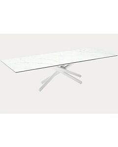 connubia DUEL CB4850-FR 200 Fester Tisch mit Metallstruktur und Keramikplatte | furniert