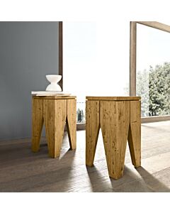 fgf JOLLY Tavolino in legno massello Groove