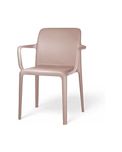 connubia BAYO CB2119/P2L Stuhl mit Armlehnen aus 100 % recyceltem Polypropylenpulver – stapelbar