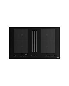 franke FMY 8391R HI Mythos 2-gether Icon Steel Piano cottura induzione cm. 83 con cappa integrata da 600 m³/h - cristallo nero
