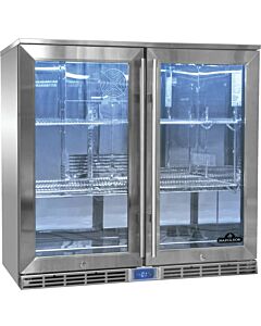 napoleon NFR210 90cm double door outdoor refrigerator - stainless steel