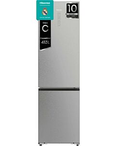 hisense RB5P410SACC Freestanding refrigerator with freezer - cm. 60 h. 203 - lt. 413 - stainless steel