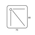 70 x 80 cm